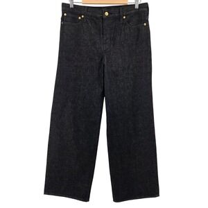 J.Crew '84 Low Rise Wide Leg Jeans Black Denim 28 Y2K Baggy Streetwear